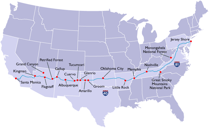 Cross-Country Route: Confederate Variation